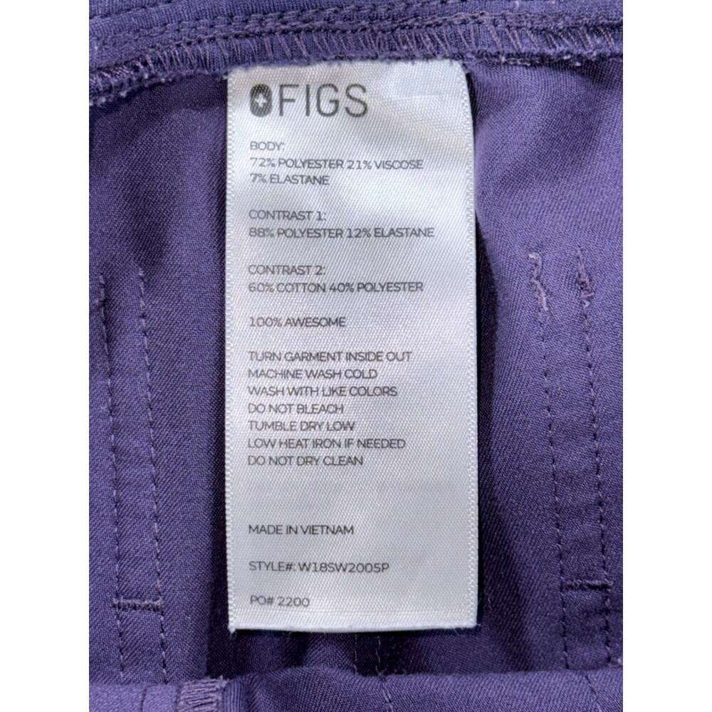 FIGS Zamora Jogger Scrub Pants Purple XS Petite EUC - Picture 4 of 4